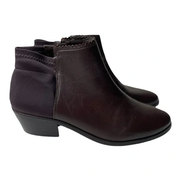 Jack Rogers Women’s Bailee Brown Leather Ankle Boots - Picture 4 of 11
